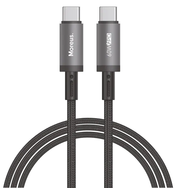 Кабель Moreus Hypercord USB-C to USB-C 60W 1m
