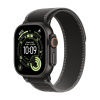 Apple Watch Series Ultra 3 49mm Black Titanium Case with Black/Charcoal Trail Loop M/L